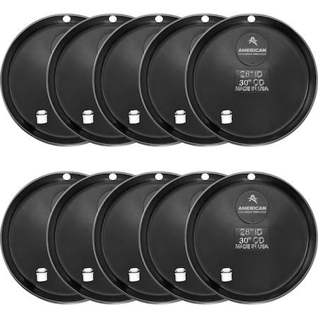 American Built Pro Water Heater Pan, 28 in Undrilled Plastic wDrain Hose Adapter, 10PK WHP28-Drl P10